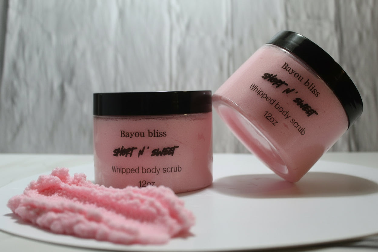 short n' sweet whipped body scrub